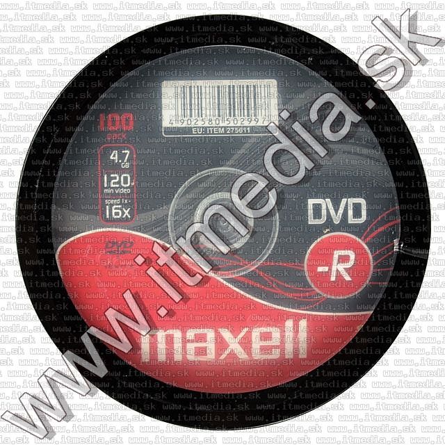 Image of Maxell DVD-R 16x 100cake (IT7728)